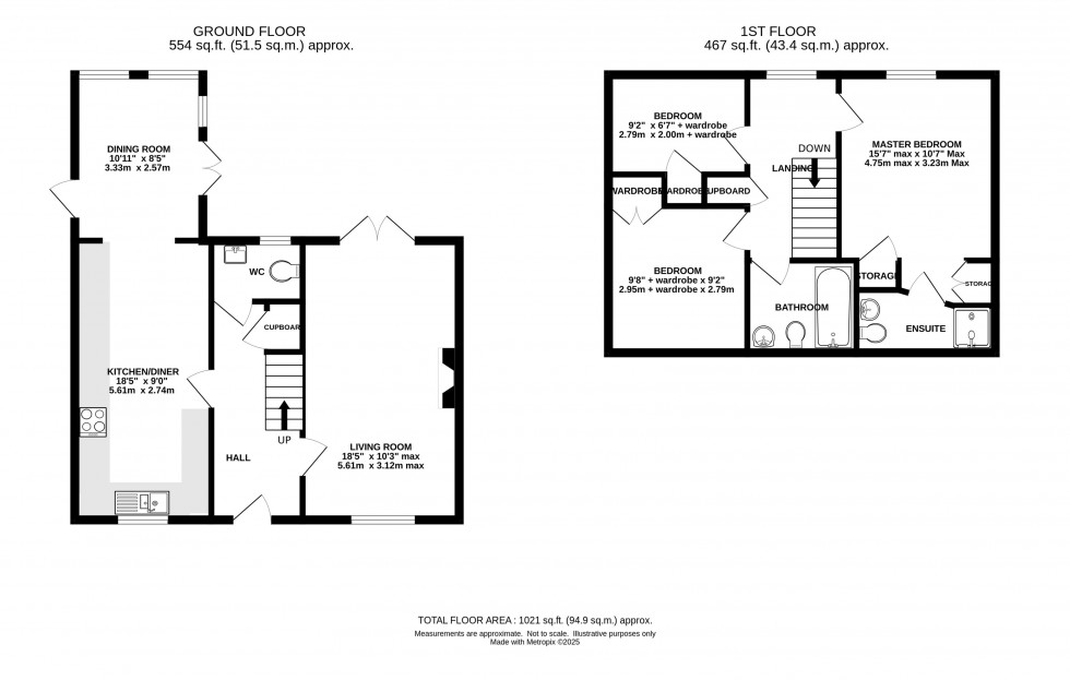 Floorplan for Pennymoor Drive, Middlewich