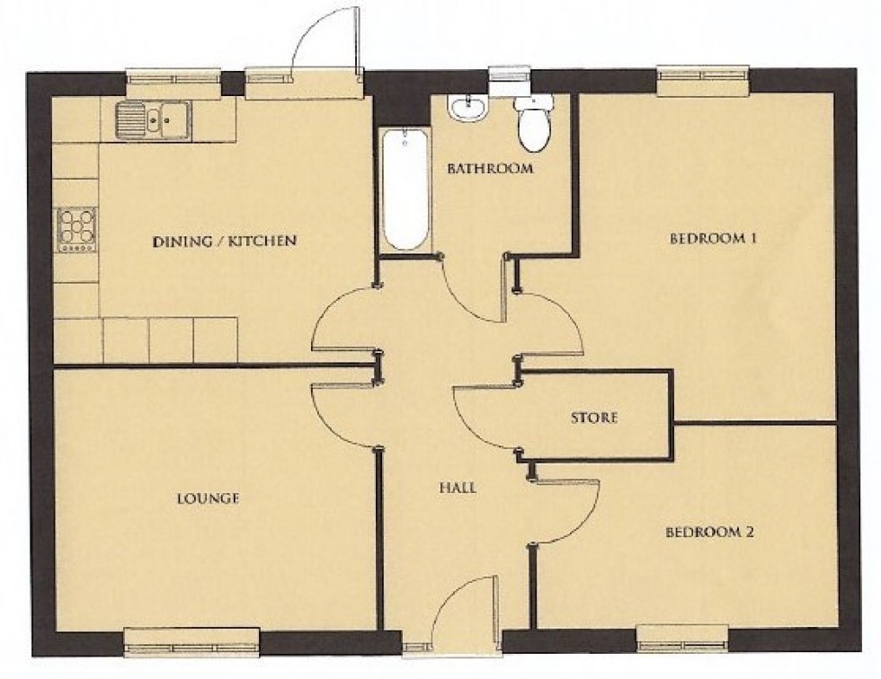 Floorplan for Green Hill Road, Kelsall