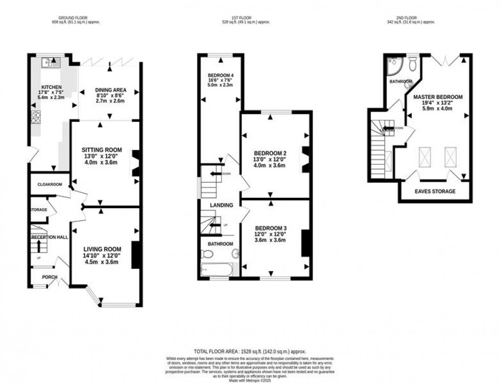 Floorplan for Cleveland Road, Hale