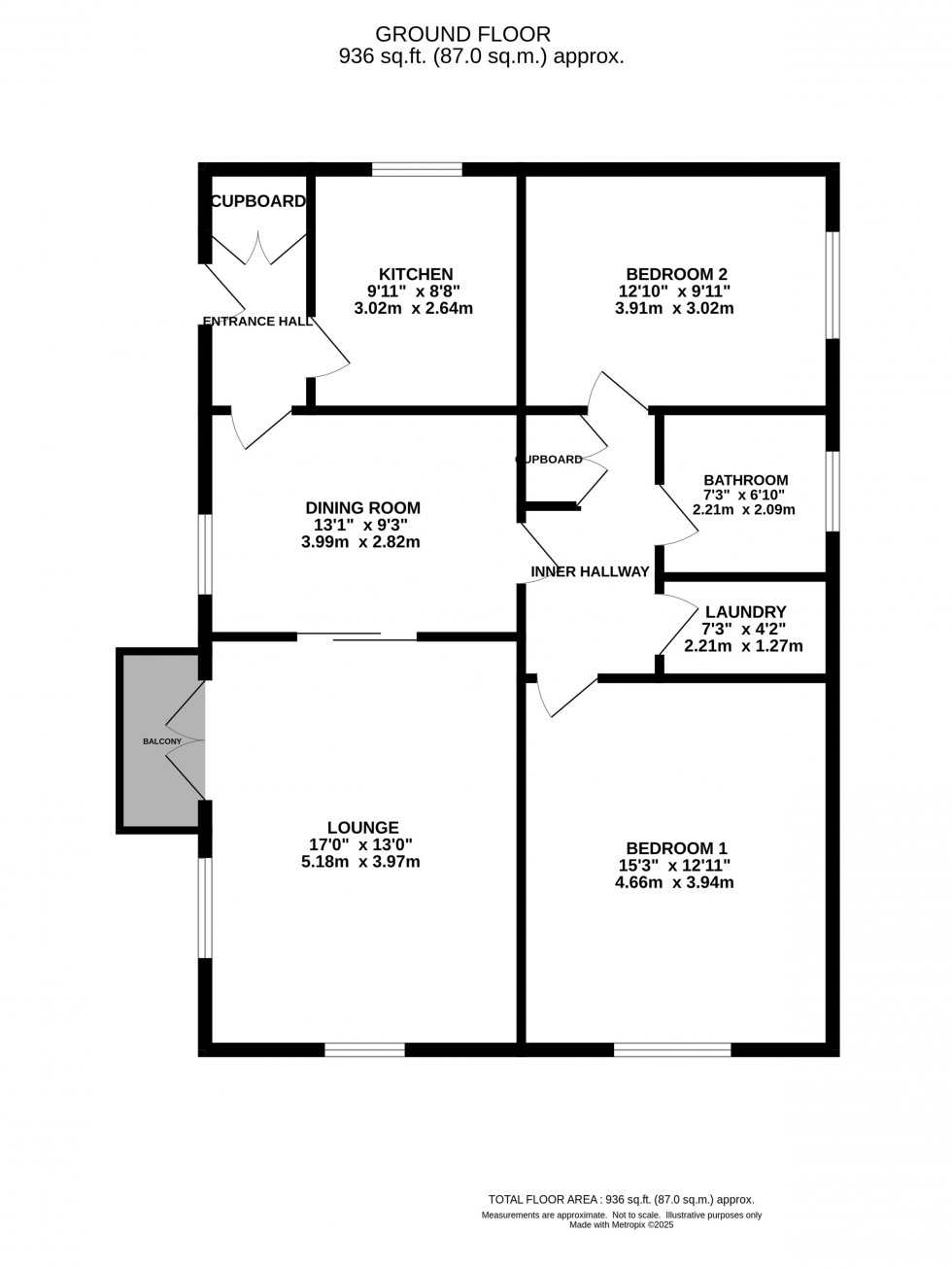 Floorplan for Hurst Lea Court, Alderley Edge