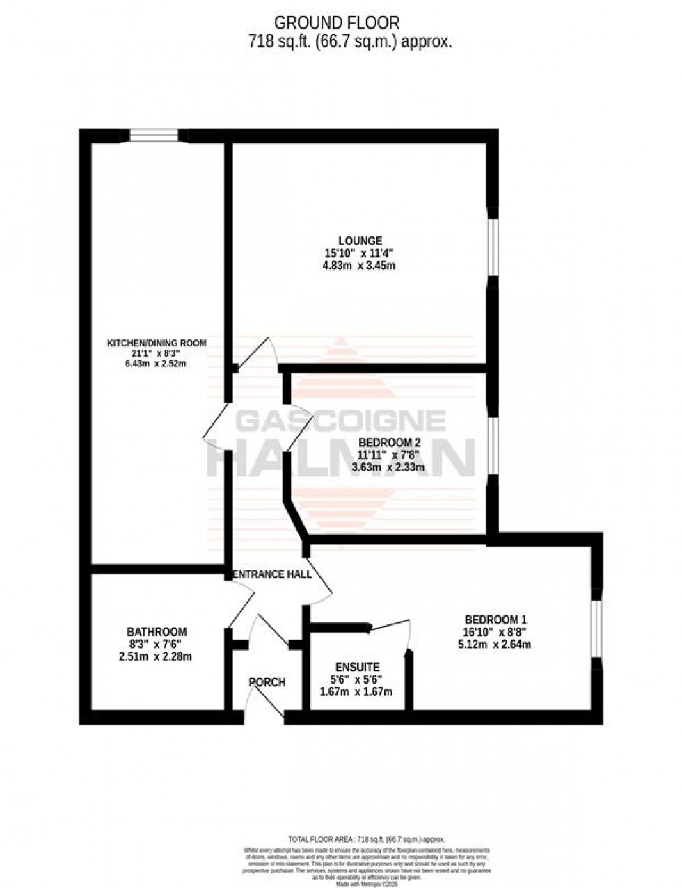 Floorplan for Saxon Court, Marsland Road, Sale