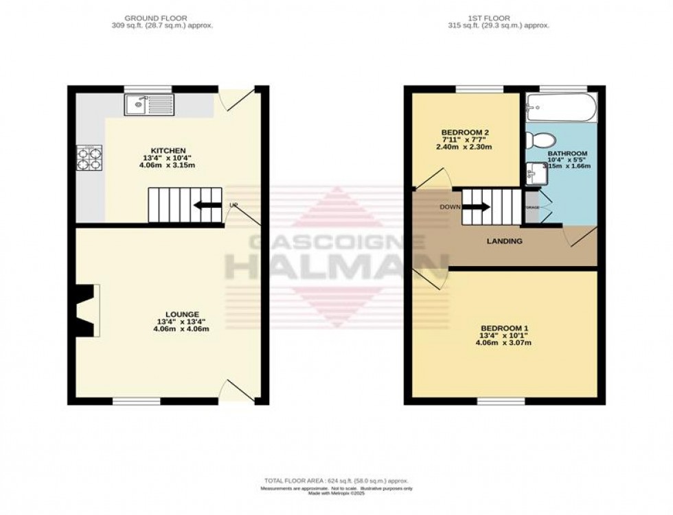 Floorplan for Glossop Road, Glossop