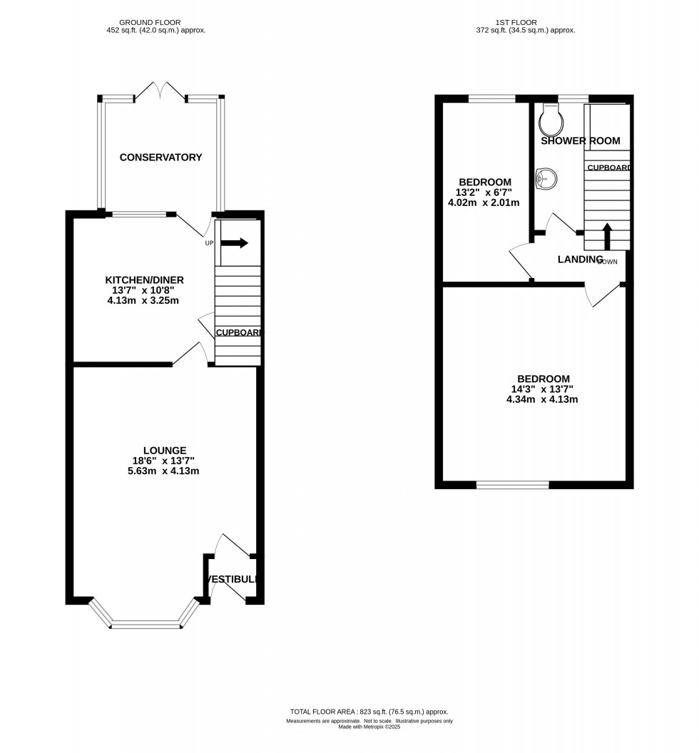 Floorplan for Ashton Street, Woodley